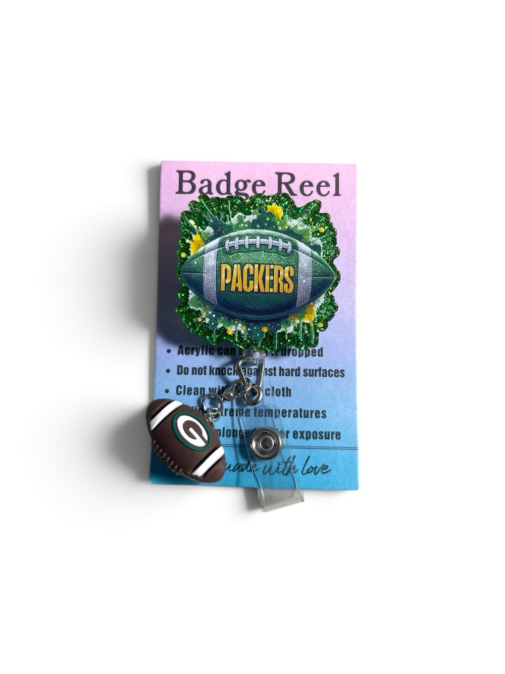 Green Bay Football Badge Reel